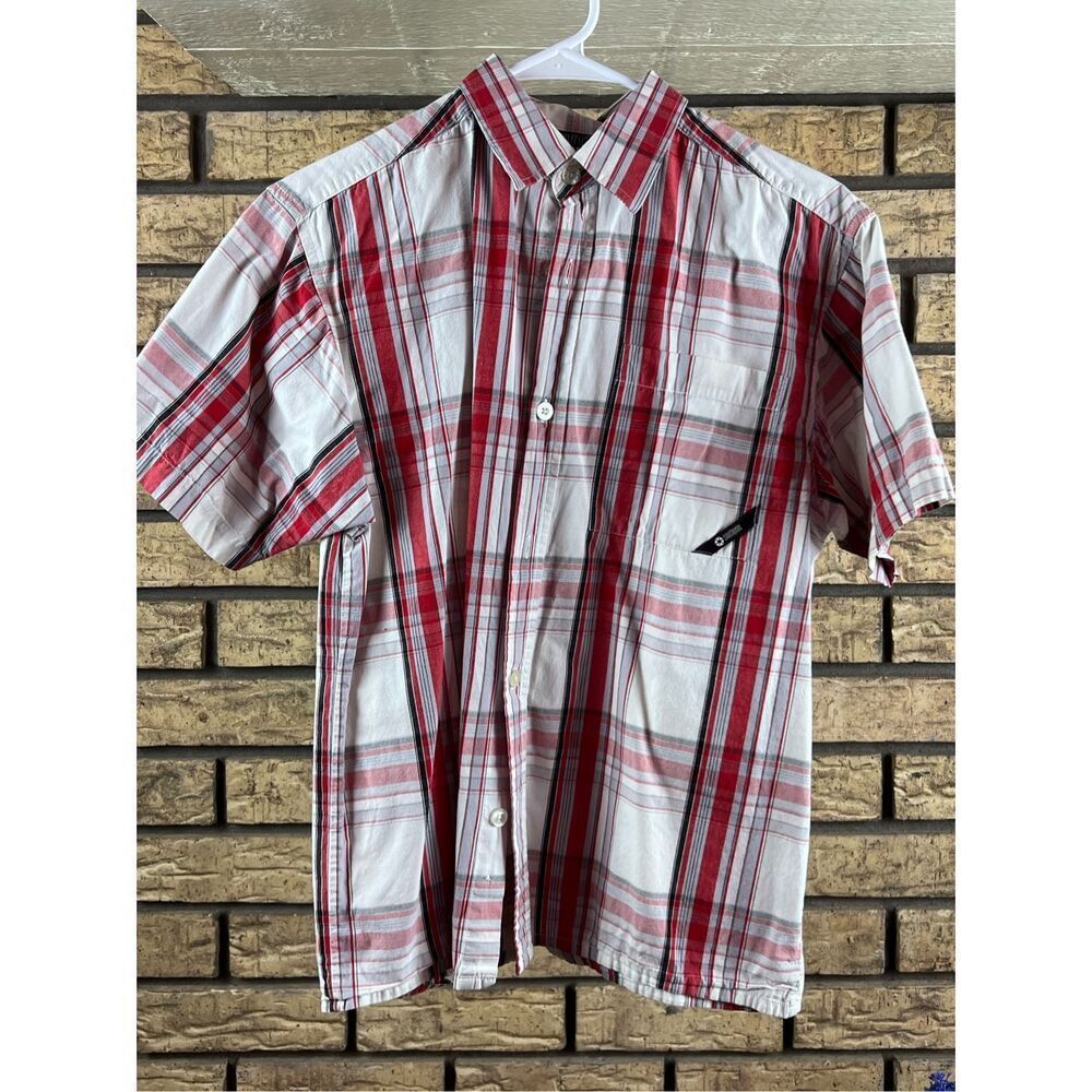South Pole Men's Plaid Shirt‎ Button Up